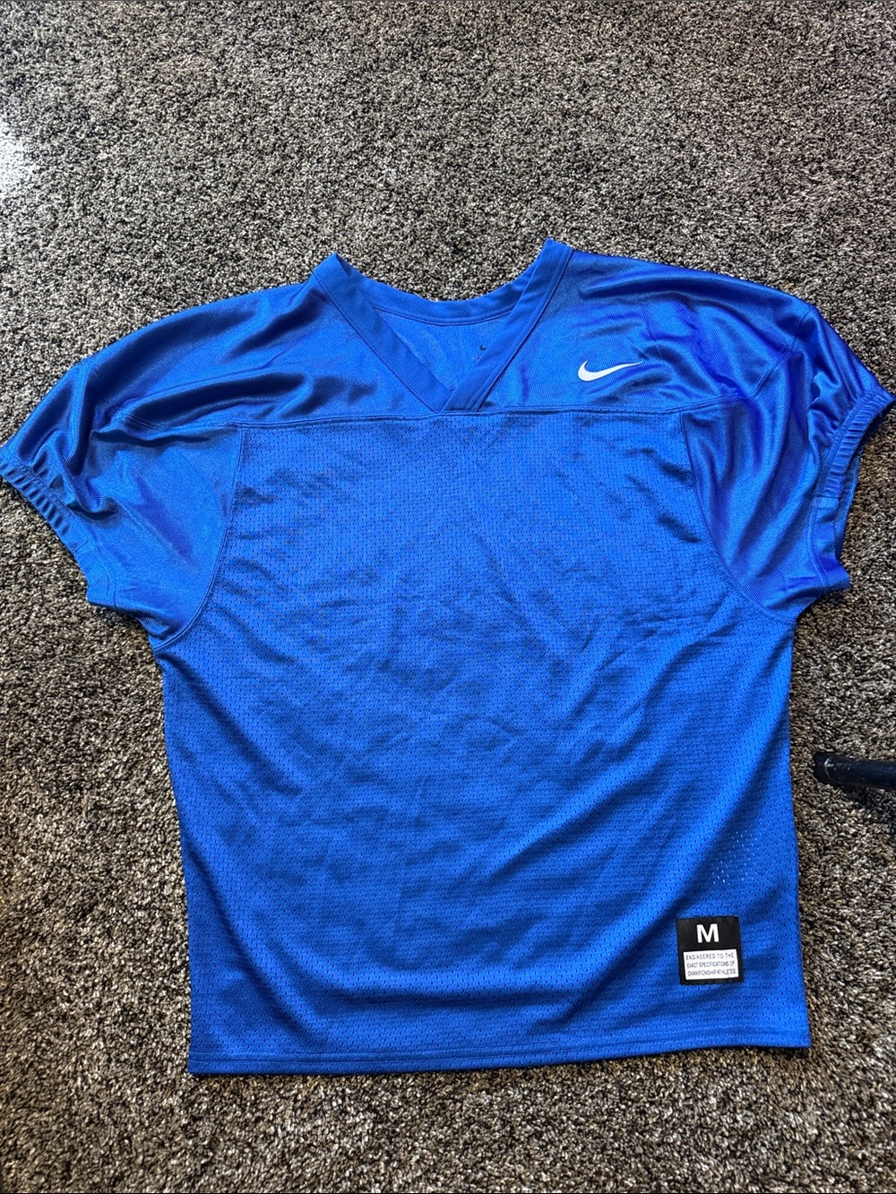 Nike Men’s Bright Blue V-Neck Athletic Jersey